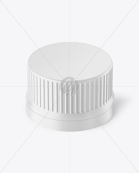 Matte Bottle Cap Mockup in Packaging Mockups on Yellow ...