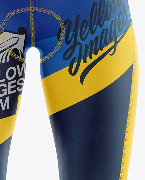 Download Women S Cycling Bib Mockup In Apparel Mockups On Yellow Images Object Mockups