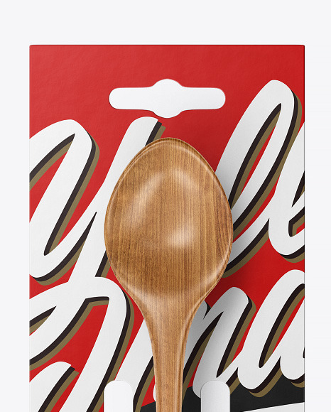 Download Kitchen Spoon Mockup in Packaging Mockups on Yellow Images ...