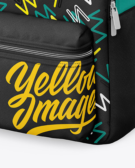 Backpack Mockup Half Side View In Apparel Mockups On Yellow Images Object Mockups