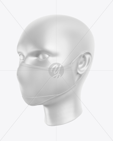 Download Face Mask Mockup In Apparel Mockups On Yellow Images Object Mockups