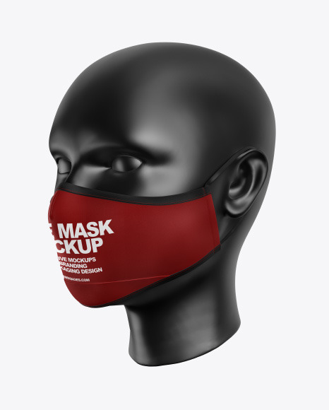 Download Face Mask Mockup In Apparel Mockups On Yellow Images Object Mockups PSD Mockup Templates