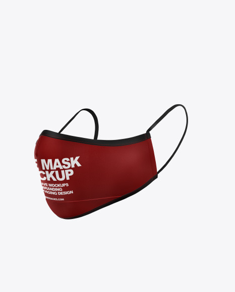 Download Face Mask Mockup In Apparel Mockups On Yellow Images Object Mockups