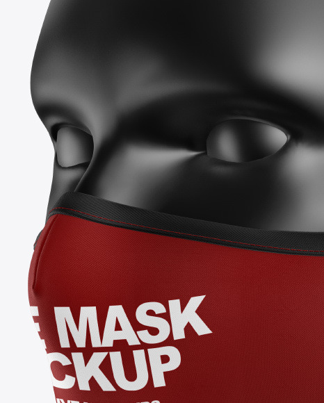 Download Free Face Mask Mockup In Apparel Mockups On Yellow Images Object Mockups PSD Mockups