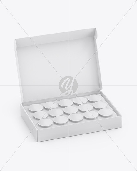 Paper Box W  Coffee Capsules Mockup PSD #1