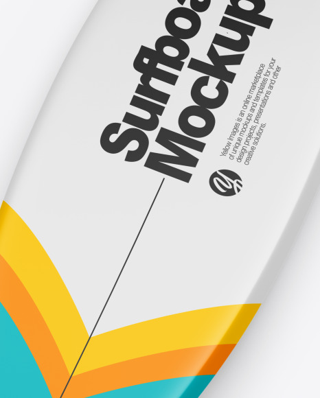 Squash Surfboard Mockup PSD #1