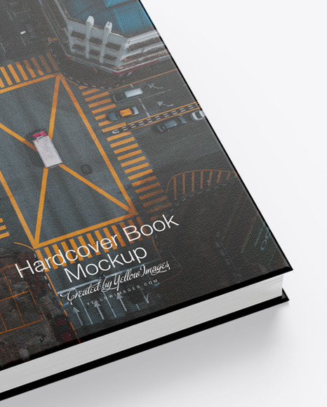 Hardcover Book w  Textured Cover Mockup PSD #7