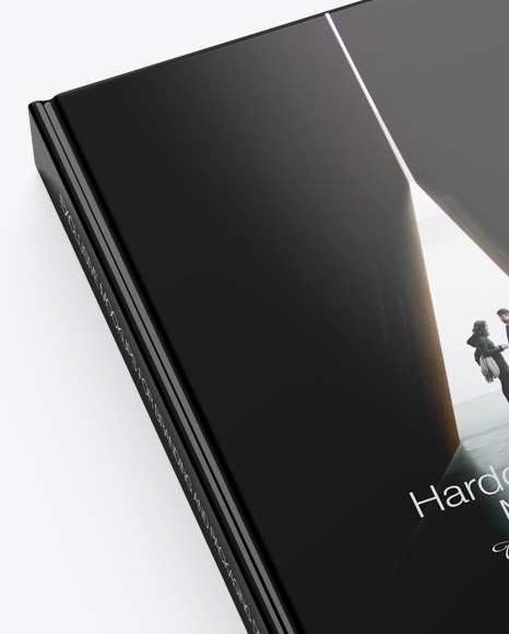 Hardcover Book w  Glossy Cover Mockup PSD #5