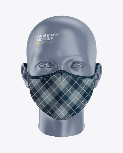 Download Face Mask Mockup - Front View PSD - Free Mask Mockups ...