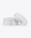 Opened Glossy Lip Balm Jar Mockup