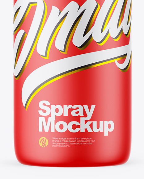 Matte Spray Bottle Mockup PSD #6