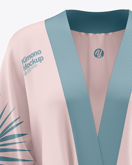 Download Women's Long Kimono Mockup in Apparel Mockups on Yellow Images Object Mockups