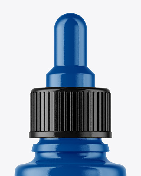 Glossy Dropper Bottle Mockup PSD #2