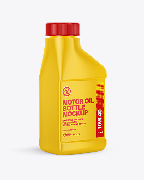 Motor Oil Bottle Mockup In Jerrycan Mockups On Yellow Images Object Mockups