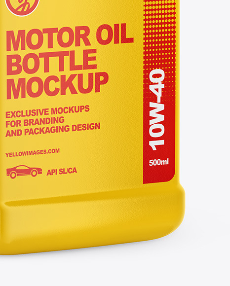 Download Motor Oil Bottle Mockup In Jerrycan Mockups On Yellow Images Object Mockups PSD Mockup Templates