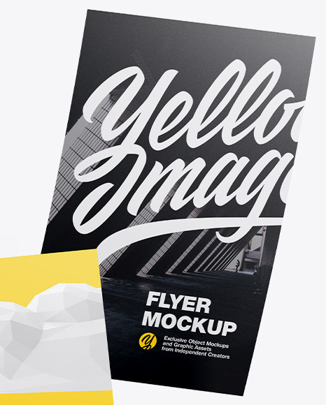 Download Two A6 Flyers Mockup In Stationery Mockups On Yellow Images Object Mockups Yellowimages Mockups