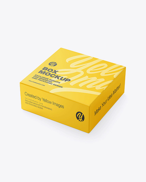 Download Matte Box Mockup In Box Mockups On Yellow Images Object Mockups Yellowimages Mockups