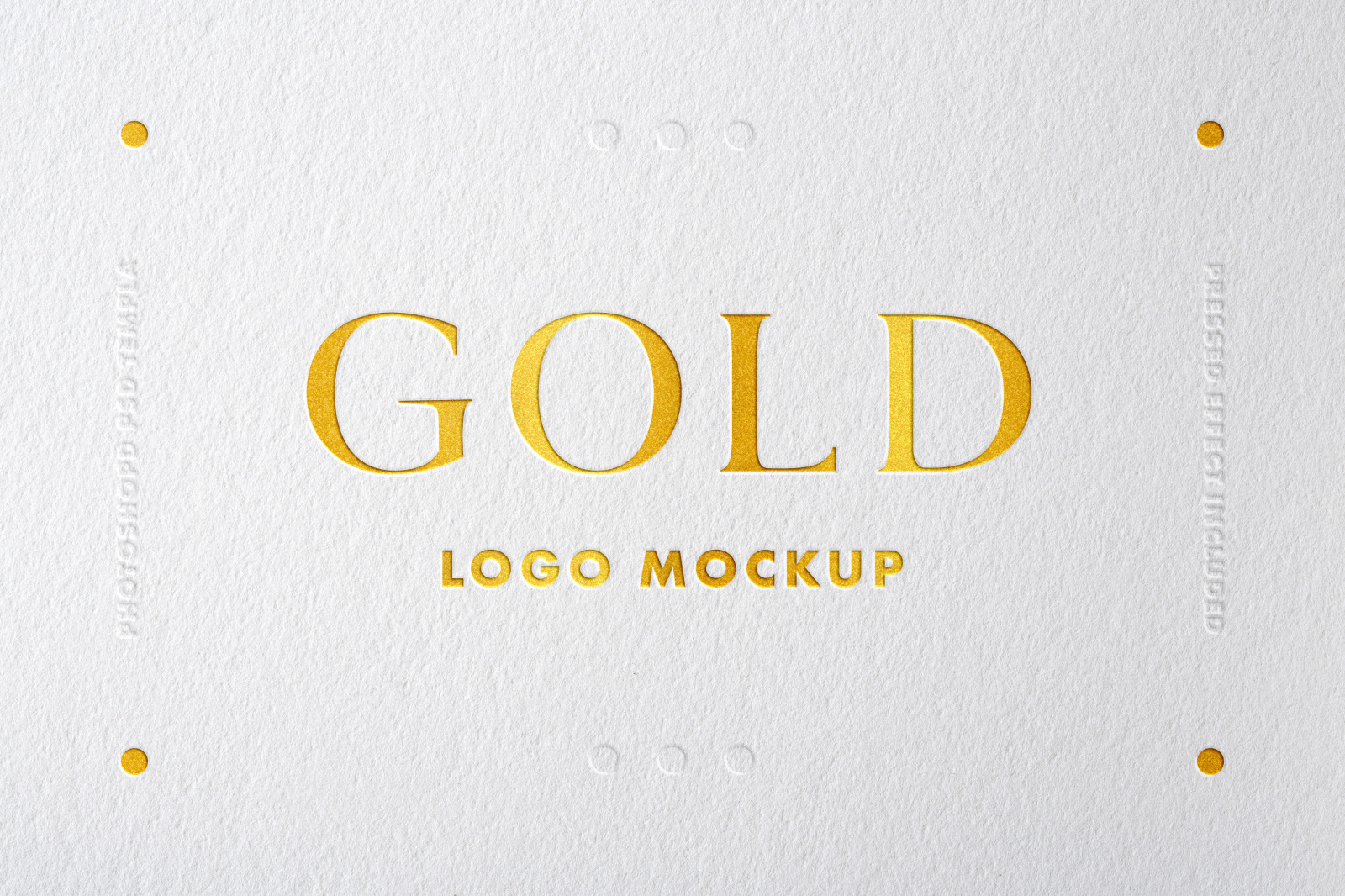 Download Gold Foil Logo Mockup In Stationery Mockups On Yellow Images Creative Store PSD Mockup Templates