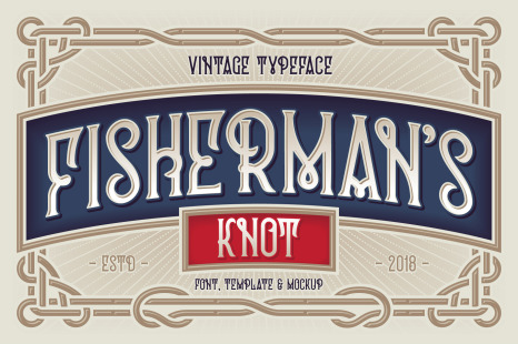 Fisherman&#039;s Knot. Font &amp; Graphics