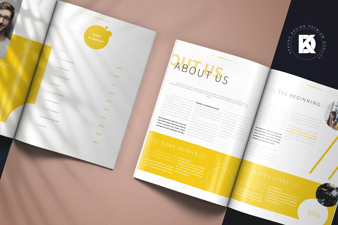 Social Media Brochure Template