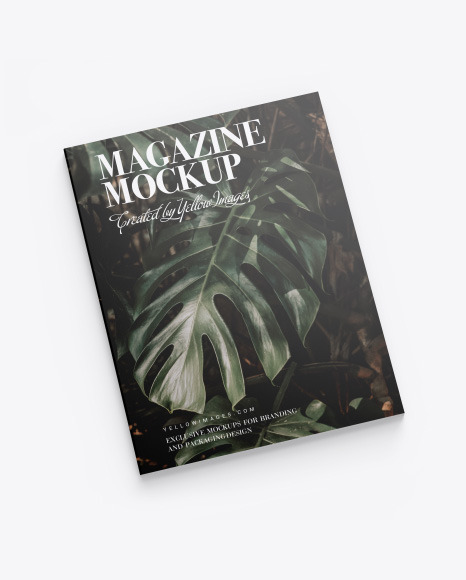 Matte Magazine Mockup PSD #2