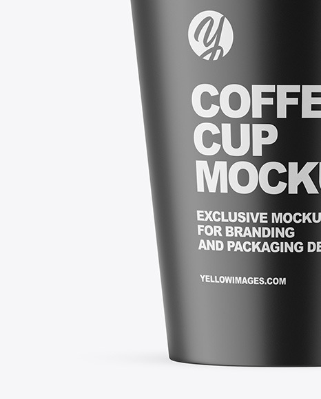 Download Matte Coffee Cup Mockup In Cup Bowl Mockups On Yellow Images Object Mockups PSD Mockup Templates