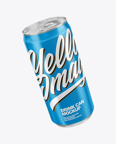 Download Can Mockup In Can Mockups On Yellow Images Object Mockups