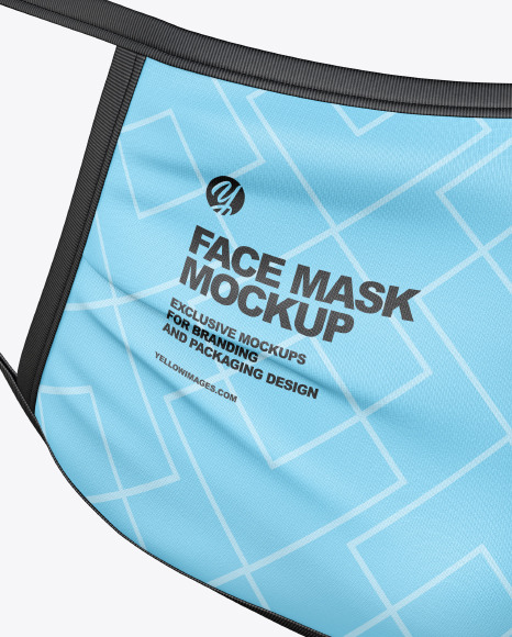 Download Face Mask Mockup In Apparel Mockups On Yellow Images Object Mockups PSD Mockup Templates