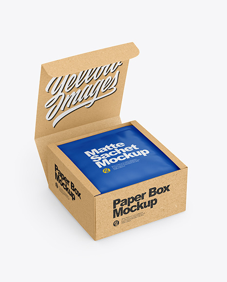 Download Two Closed Boxes Sachets Psd Mockup Yellowimages