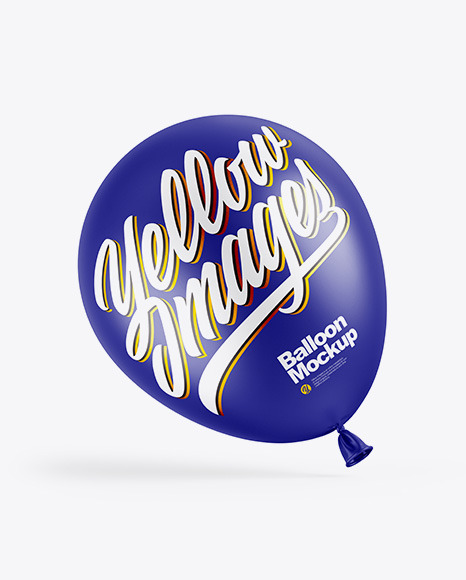 Matte Balloon Mockup PSD #2