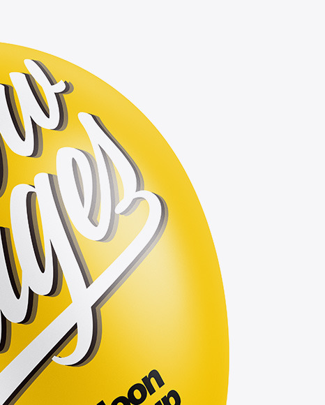 Matte Balloon Mockup PSD #6