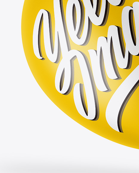 Matte Balloon Mockup PSD #7