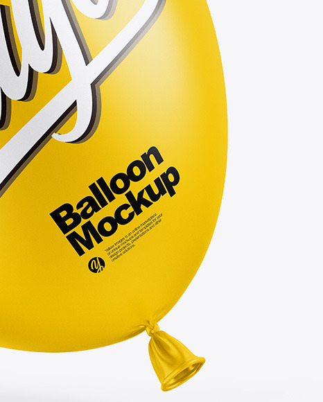 Matte Balloon Mockup PSD #5