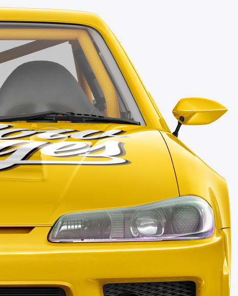 Download Sport Car Mockup Front View In Vehicle Mockups On Yellow Images Object Mockups Yellowimages Mockups