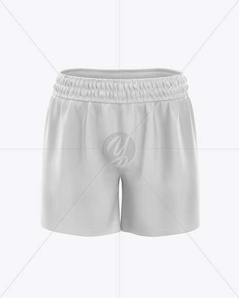 Download Men's Rugby Shorts Mockup in Apparel Mockups on Yellow ...