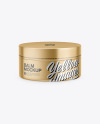 Metallic Lip Balm Jar Mockup