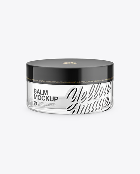 Clear Glass Jar Mockup PSD #2