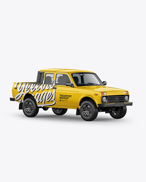 Download Pickup Truck Mockup Back View Yellow Author Yellowimages Mockups