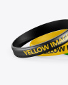 Glossy Silicone Wristbands Mockup