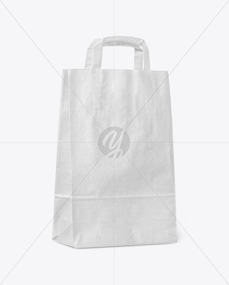 Paper Bag Mockup In Bag Sack Mockups On Yellow Images Object Mockups