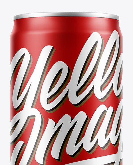 Matte Can Mockup PSD #2