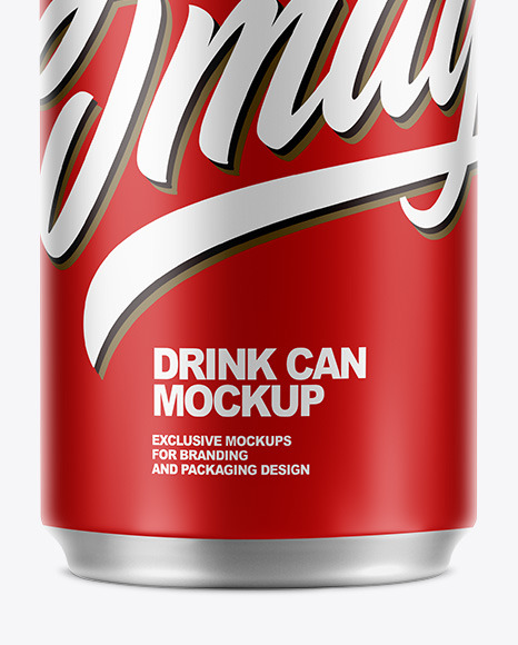 Matte Can Mockup PSD #1