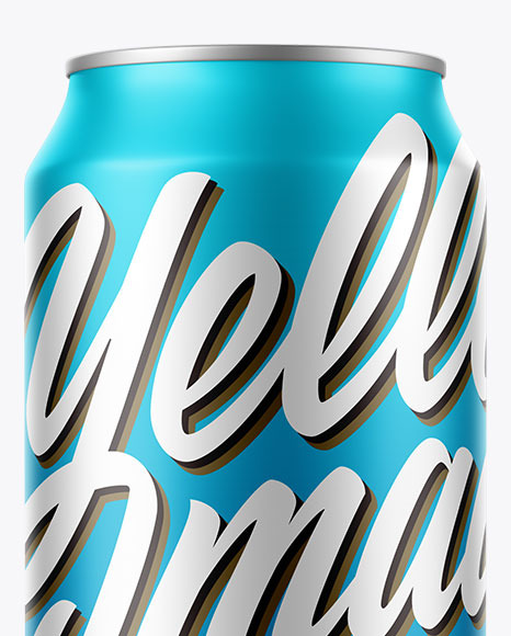 Matte Can Mockup PSD #2