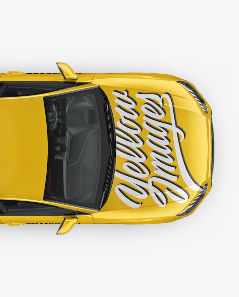 Sedan Mockup - Top View