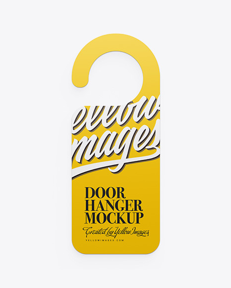 Door Hanger Mockup PSD #4