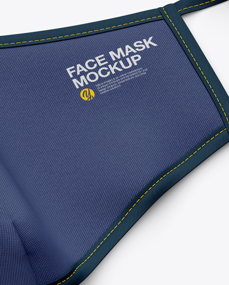 Download Face Mask Mockup In Apparel Mockups On Yellow Images Object Mockups