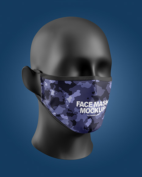 Face Mask Mockup Free Download