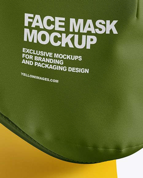 Download Face Mask Mockup Yellow Author Yellowimages Mockups