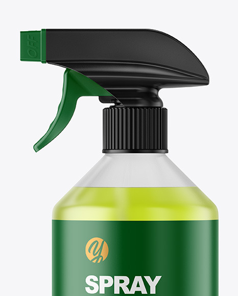Frosted Spray Bottle Mockup PSD #2