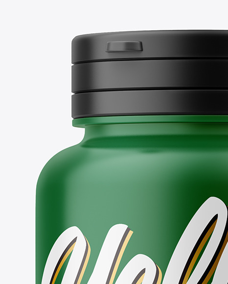 Matte Pills Bottle Mockup PSD #2